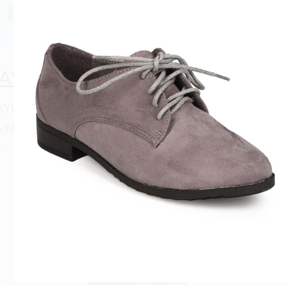 KAYLEEN suede lace up Oxford